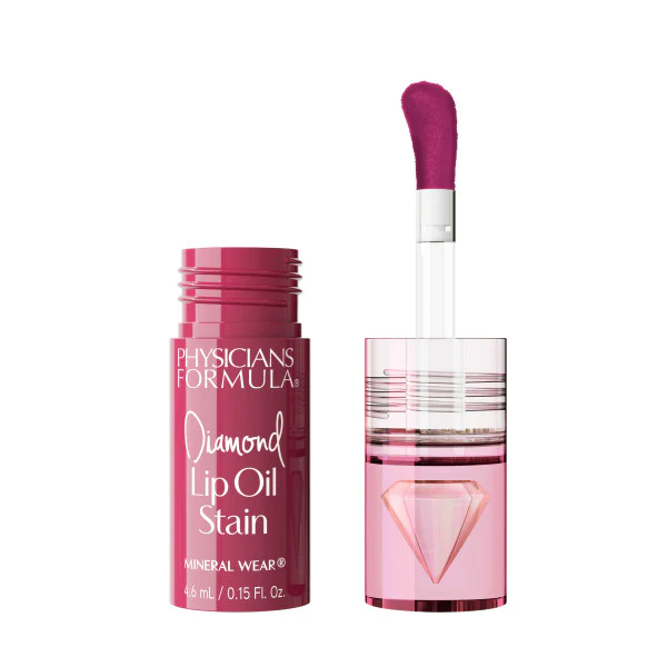 Mineral Wear® Diamond Lip Oil Stain- Brilliant Berry - Image 3