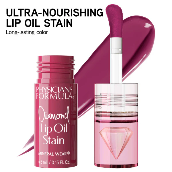 Mineral Wear® Diamond Lip Oil Stain- Brilliant Berry - Image 5